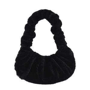 Women's Winter Plush Shoulder Bag Soft Cloud Handbag