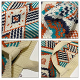 Boho Tote Bag Woolen Handbag Women Knitting Crochet Daily Shopper