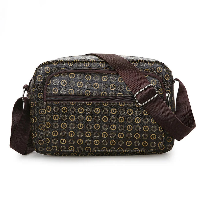 Lady Letter Pattern Shoulder Bag Women Chain Crossbodybag