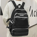 Lady Male Mesh High Capacity College Backpack Female Laptop School Bag Women Men