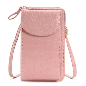 Lady Messenger Bag Woman Crossbody Bag Mobile Phone Bag Double-layer Wallet
