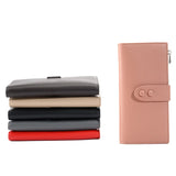 Women's Long Wallet Coin Purse Banknote Pocket Lychee Card Holder