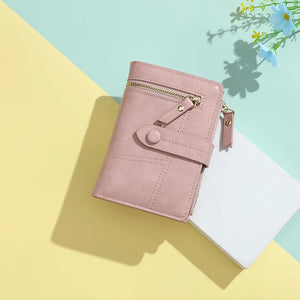 Women's Short Zipper Wallet Card Coin Purse