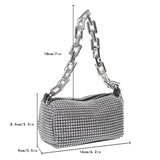 Rhinestones Evening Clutch Bag Crystal Wedding Tote Purse Handbag
