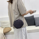 Sequin Lady Shell Chain Shoulder Bag Evening Purse Lipstick Bag
