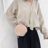Sequin Lady Shell Chain Shoulder Bag Evening Purse Lipstick Bag