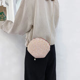 Sequin Lady Shell Chain Shoulder Bag Evening Purse Lipstick Bag