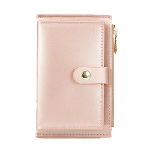 Lady Short Wallet Bag PU Leather Clutch Card Holder Female Coin Purse
