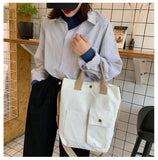 Casual Canvas Shoulder Bag with Big Capacity