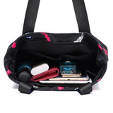 Nylon Women's Crossbody Bag Flowers Tote Top-handle Bag