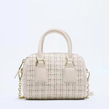 Woolen Crossbody Bag Chain Women Shoulder Bag