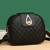 Lady Small Square Bag Diamond Three-layer Shoulder Crossbody Messenger Bag