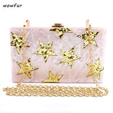 Lady Star Shape PVC Women Handbag Small Capacity Casual Shoulder Messenger Bags