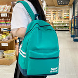 Lady Nylon Laptop Teen College Backpack Women School Bag