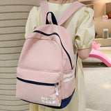 Lady Nylon Laptop Teen College Backpack Women School Bag