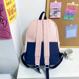 Lady Nylon Laptop Teen College Backpack Women School Bag