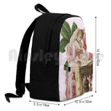 Pink Rose Vintage Lady Hiking Backpack Waterproof