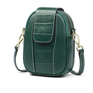 Mini Cross Body Handbag with Eco Friendly Hardwares & Snake Pattern