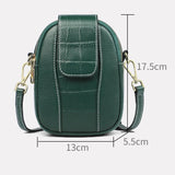 Mini Cross Body Handbag with Eco Friendly Hardwares & Snake Pattern