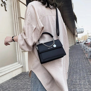 Small Square Chain PU Leather Handbag for Women