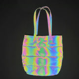 Reflective Holographic Tote Bag for Women