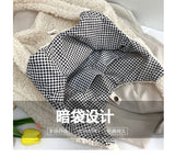 Lamb Fabric Women's Shoulder Bags Large Capacity Embroidery Handbag