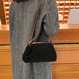 Lamb Hair Cloud Bag Plush Winter Shoulder Handbag