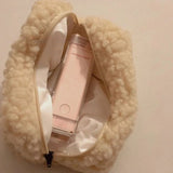 Plush Lamb Cosmetic Bag Large Capacity Storage Bag