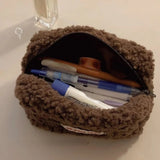 Plush Cosmetic Bag Large Capacity Travel Makeup Organizer