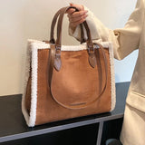 Lamb Wool Crossbody Bag Women's Casual Handbag