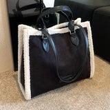 Lamb Wool Crossbody Bag Women's Casual Handbag