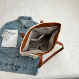 Lamb Wool Plush Tote Bag Faux Fur Suede Shoulder Contrast Shopping