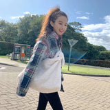 Soft Plush Women Messenger Bag Large Capacity Winter Shoulder Bags
