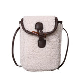 Lambswool Faux Fur Cross Body Bag for Women