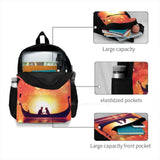 Teen College Student Backpack Laptop Travel Bags with Lantern Theme