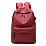 College Laptop Backpack USB Charging Port Waterproof School Bags