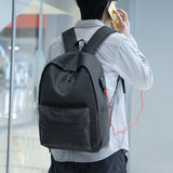 College Laptop Backpack USB Charging Port Waterproof School Bags