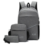 Men's Laptop Backpack Office Work Business Bag Travel Bag