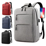 Thin Light Laptop Backpack Anti Theft USB Charge