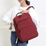 Thin Light Laptop Backpack Anti Theft USB Charge