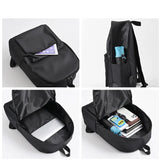 Men's Vintage PU Laptop Backpack Travel Rucksack Schoolbag