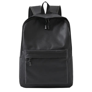 Men's Vintage PU Laptop Backpack Travel Rucksack Schoolbag