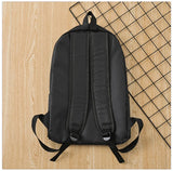 Men's Vintage PU Laptop Backpack Travel Rucksack Schoolbag