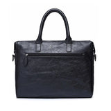 15.6 inch Laptop Bag Sleeve Case Men Handbag PU Leather Briefcase