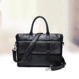 15.6 inch Laptop Bag Sleeve Case Men Handbag PU Leather Briefcase