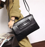 Women's PU Leather Laptop Bag Crossbody Shoulder Messenger Clutches