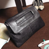 Women's PU Leather Laptop Bag Crossbody Shoulder Messenger Clutches