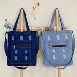 Girls' Laptop Shoulder Bag Solid Number Print Travel Tote Handbag