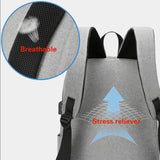 USB Charging Backpack for Laptop Travel, Men Women School Bookbag