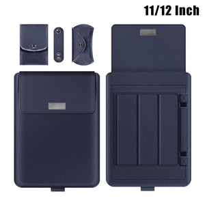Waterproof PU Leather Laptop Standable Case with Holder Function